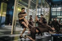 the prison fight scene in "Kung Fu Killer"